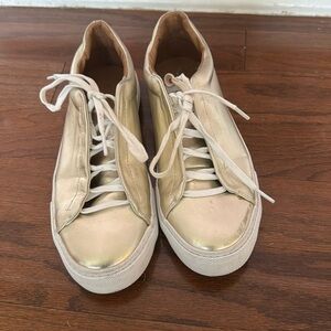 Gold Zara Trafaluc Sneakers